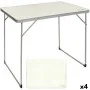 Mesa Dobrável Aktive Branco 80 x 70 x 60 cm (4 Unidades) de Aktive, Mesas - Ref: S8901013, Preço: 102,08 €, Desconto: %