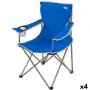 Cadeira Dobrável para Campismo Aktive Azul 45 x 82 x 47 cm (4 Unidades) de Aktive, Cadeiras - Ref: S8901020, Preço: 52,34 €, ...