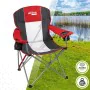 Silla Plegable para Camping Aktive Gris oscuro Rojo 56 x 98 x 59 cm (4 Unidades) de Aktive, Sillas - Ref: S8901021, Precio: 8...