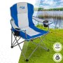 Foldable Camping Chair Aktive Blue Grey 57 x 97 x 60 cm (4 Units) by Aktive, Chairs - Ref: S8901022, Price: 100,70 €, Discoun...