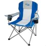 Foldable Camping Chair Aktive Blue Grey 57 x 97 x 60 cm (4 Units) by Aktive, Chairs - Ref: S8901022, Price: 100,70 €, Discoun...