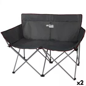 2-Seater Sofa Aktive Black Foldable 107 x 88 x 63 cm (2 Units) by Aktive, Chairs - Ref: S8901023, Price: 69,82 €, Discount: %