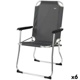 Silla Plegable para Camping Aktive Gris oscuro 45 x 91 x 47 cm (6 Unidades) de Aktive, Sillas - Ref: S8901025, Precio: 134,29...