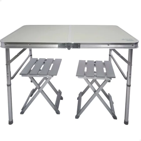 Table set with 2 chairs Aktive Foldable Camping by Aktive, Garden Furniture Sets - Ref: S8901036, Price: 64,41 €, Discount: %