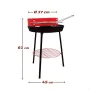 Barbacoa Portátil Aktive Madera Hierro Ø 38 cm 37 x 61 x 45 cm (6 Unidades) Rojo de Aktive, Barbacoas portátiles - Ref: S8901...