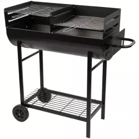 Barbecue a Carboni con Ruote Aktive Plastica Metallo smaltato 97 x 96 x 42 cm Nero di Aktive, Barbecue all'aperto - Rif: S890...