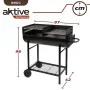 Barbecue a Carboni con Ruote Aktive Plastica Metallo smaltato 97 x 96 x 42 cm Nero di Aktive, Barbecue all'aperto - Rif: S890...