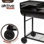 Coal Barbecue with Wheels Aktive Plastic Enamelled Metal 97 x 96 x 42 cm Black by Aktive, Outdoor barbecues - Ref: S8901044, ...