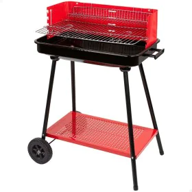 Coal Barbecue with Wheels Aktive Steel Plastic Enamelled Metal 66 x 85 x 44 cm Red by Aktive, Outdoor barbecues - Ref: S89010...