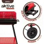 Barbecue a Carboni con Ruote Aktive Acciaio Plastica Metallo smaltato 66 x 85 x 44 cm Rosso di Aktive, Barbecue all'aperto - ...