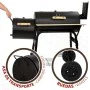 Barbecue a Carboni con Ruote Aktive Acciaio Plastica Metallo smaltato 106 x 106 x 61 cm Nero di Aktive, Barbecue all'aperto -...