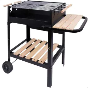 Barbecue a Carboni con Ruote Aktive Metallo smaltato 100,5 x 88,5 x 40 cm Nero di Aktive, Barbecue all'aperto - Rif: S8901052...