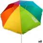 Sunshade Aktive Multicolour Steel 220 x 215 x 220 cm (6 Units) by Aktive, Parasols - Ref: S8901078, Price: 97,50 €, Discount: %