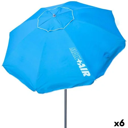 Parasol Aktive Bleu Aluminium Acier 220 x 207,5 x 220 cm (6 Unités) de Aktive, Parasols - Réf : S8901084, Prix : 101,64 €, Re...