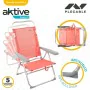 Sedia Pieghevole Aktive Flamingo Corallo 48 x 99 x 57 cm (4 Unità) di Aktive, Sedie pieghevoli - Rif: S8901123, Prezzo: 143,7...