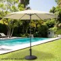 Sunshade Aktive 300 x 245 x 300 cm Aluminium Cream Ø 300 cm by Aktive, Parasols - Ref: S8901171, Price: 43,61 €, Discount: %