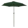 Parasol Aktive 300 x 245 x 300 cm Alumínio Verde de Aktive, Sombrinhas - Ref: S8901188, Preço: 46,00 €, Desconto: %