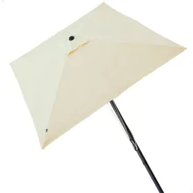 Parasol Aktive 270 x 261 x 270 cm Aço Alumínio Creme de Aktive, Sombrinhas - Ref: S8901200, Preço: 70,77 €, Desconto: %