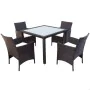 Ensemble Table + 4 Chaises Aktive de Aktive, Salons de jardin - Réf : S8901301, Prix : 431,73 €, Remise : %