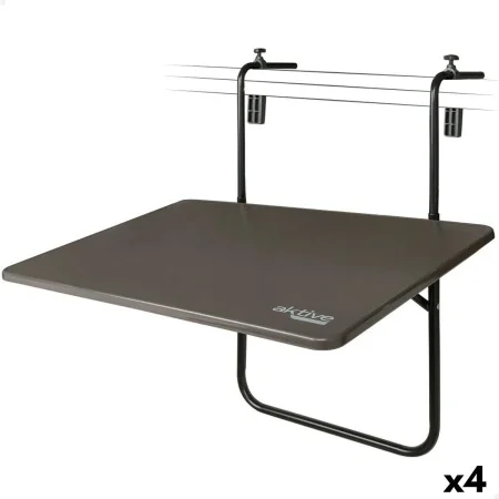 Mesa Dobrável Aktive Para pendurar em varanda Aço 60 x 66,5 x 40 cm (4 Unidades) de Aktive, Mesas auxiliares - Ref: S8901309,...