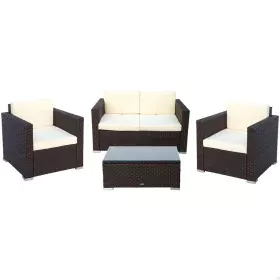 Muebles de Jardín Aktive Negro Crema de Aktive, Conjuntos de muebles de jardín - Ref: S8901321, Precio: 593,96 €, Descuento: %