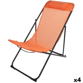 Foldable hammock Aktive Orange 52 x 87 x 77 cm (4 Units) by Aktive, Hammocks - Ref: S8901325, Price: 77,34 €, Discount: %