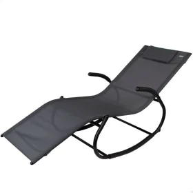 Sun-lounger Aktive 172 x 75 x 53 cm Black by Aktive, Sunloungers - Ref: S8901330, Price: 55,58 €, Discount: %