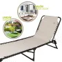 Sun-lounger Aktive Cream 190 x 32 x 58 cm by Aktive, Sunloungers - Ref: S8901334, Price: 41,14 €, Discount: %