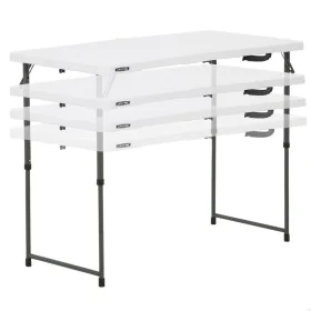 Mesa Plegable Lifetime Blanco 122 x 91,5 x 61 cm Acero HDPE de Lifetime, Mesas de picnic - Ref: S8901354, Precio: 44,55 €, De...