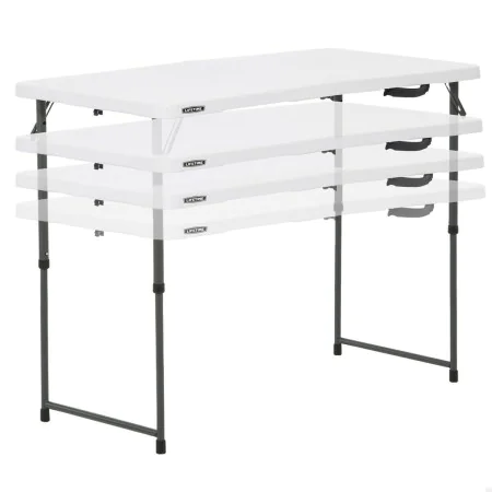 Folding Table Lifetime White 122 x 91,5 x 61 cm Steel HDPE by Lifetime, Picnic Tables - Ref: S8901354, Price: 44,55 €, Discou...