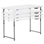 Folding Table Lifetime White 122 x 91,5 x 61 cm Steel HDPE by Lifetime, Picnic Tables - Ref: S8901354, Price: 44,55 €, Discou...