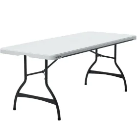 Table Piable Lifetime Blanc Acier Plastique 182 x 73,5 x 76 cm de Lifetime, Tables de service - Réf : S8901365, Prix : 60,37 ...