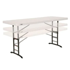 Table Piable Lifetime Blanc Acier Plastique 183 x 91 x 76 cm de Lifetime, Tables de service - Réf : S8901370, Prix : 78,61 €,...