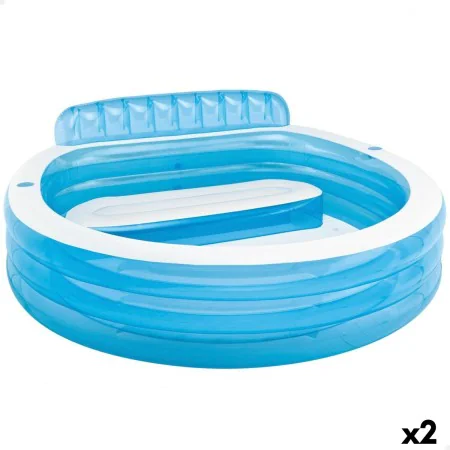 Piscina Hinchable Intex Sillón Azul Blanco 590 L 229 x 79 x 218 cm (2 Unidades) de Intex, Piscinas hinchables - Ref: S8901548...