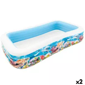 Pataugeoire gonflable pour enfants Intex Tropical 1020 L 305 x 56 x 183 cm (2 Unités) de Intex, Piscines gonflables - Réf : S...