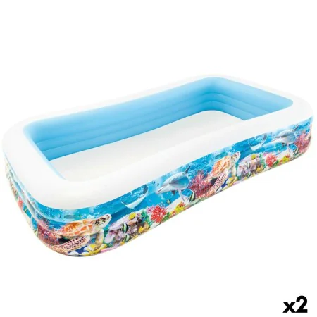 Inflatable Paddling Pool for Children Intex Tropical 1020 L 305 x 56 x 183 cm (2 Units) by Intex, Inflatable Pools - Ref: S89...