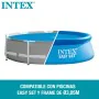 Swimming Pool Cover Intex 29021 EASY SET/METAL FRAME Blue Ø 305 cm 290 x 290 cm by Intex, Covers - Ref: S8901718, Price: 56,0...