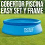 Swimming Pool Cover Intex 29021 EASY SET/METAL FRAME Blue Ø 305 cm 290 x 290 cm by Intex, Covers - Ref: S8901718, Price: 56,0...