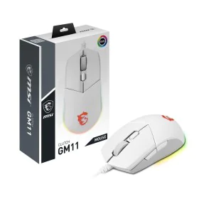 Ratón Óptico MSI CLUTCH GM11 WHITE de MSI, Ratones para gamers - Ref: M0317178, Precio: 30,26 €, Descuento: %