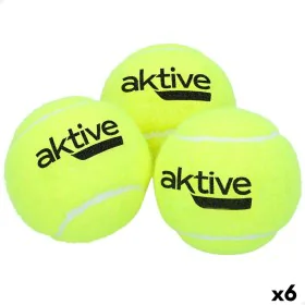 Bolas de Padel Aktive 3 Peças Amarelo 6 Unidades de Aktive, Bolas - Ref: S8902276, Preço: 28,02 €, Desconto: %