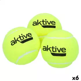 Palline da Tennis Aktive Pro 3 Pezzi Giallo 6 Unità di Aktive, Palline - Rif: S8902277, Prezzo: 31,61 €, Sconto: %