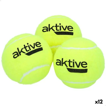 Tennis Balls Aktive 3 Pieces Yellow 12 Units by Aktive, Balls - Ref: S8902278, Price: 52,27 €, Discount: %