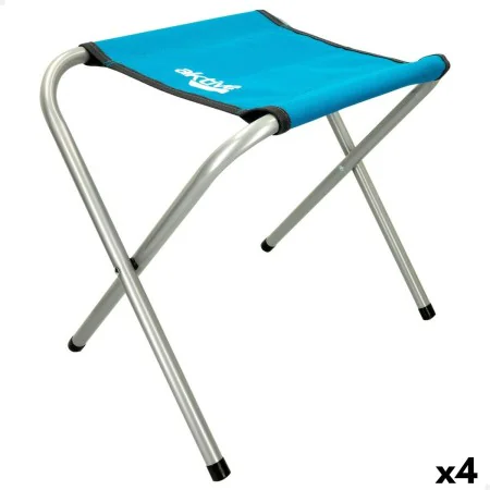 Folding Stool Aktive Blue Camping 30 x 37 x 40 cm (4 Units) by Aktive, Stools - Ref: S8902285, Price: 23,44 €, Discount: %