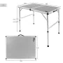 Folding Table Aktive Camping Grey 90 x 70 x 60 cm (2 Units) by Aktive, Tables - Ref: S8902293, Price: 84,46 €, Discount: %