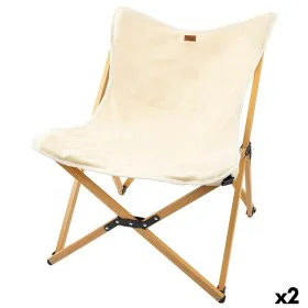 Foldable Camping Chair Aktive Soil 58 x 73 x 61 cm (2 Units) by Aktive, Chairs - Ref: S8902297, Price: 78,90 €, Discount: %