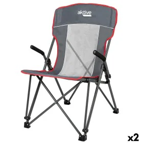 Camping Klappstuhl Aktive Grau 59 x 97 x 68 cm (2 Stück) von Aktive, Stühle - Ref: S8902303, Preis: 66,65 €, Rabatt: %