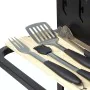 Set de Utensilios para Barbacoa Aktive 4 Piezas Barbacoa Acero Inoxidable 10 x 42 x 4 cm (4 Unidades) de Aktive, Kits de uten...