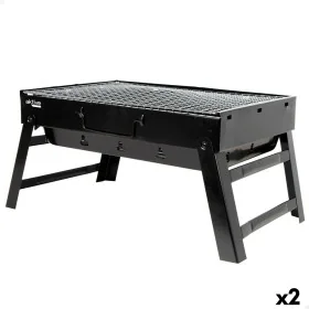 Grill Tragbarer Aktive rechteckig Schwarz 50 x 23 x 30 cm (2 Stück) von Aktive, Tragbare Barbecues - Ref: S8902311, Preis: 28...