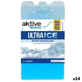 Acumulador de Frio Aktive Ultra Ice 400 ml Acumulador de Frio 2 Peças 9,5 x 17 x 3 cm (24 Unidades) de Aktive, Acessórios de ...