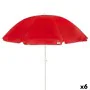 Sunshade Aktive UV50 Ø 220 cm Polyester Metal 220 x 209 x 220 cm (6 Units) by Aktive, Parasols - Ref: S8902328, Price: 78,47 ...